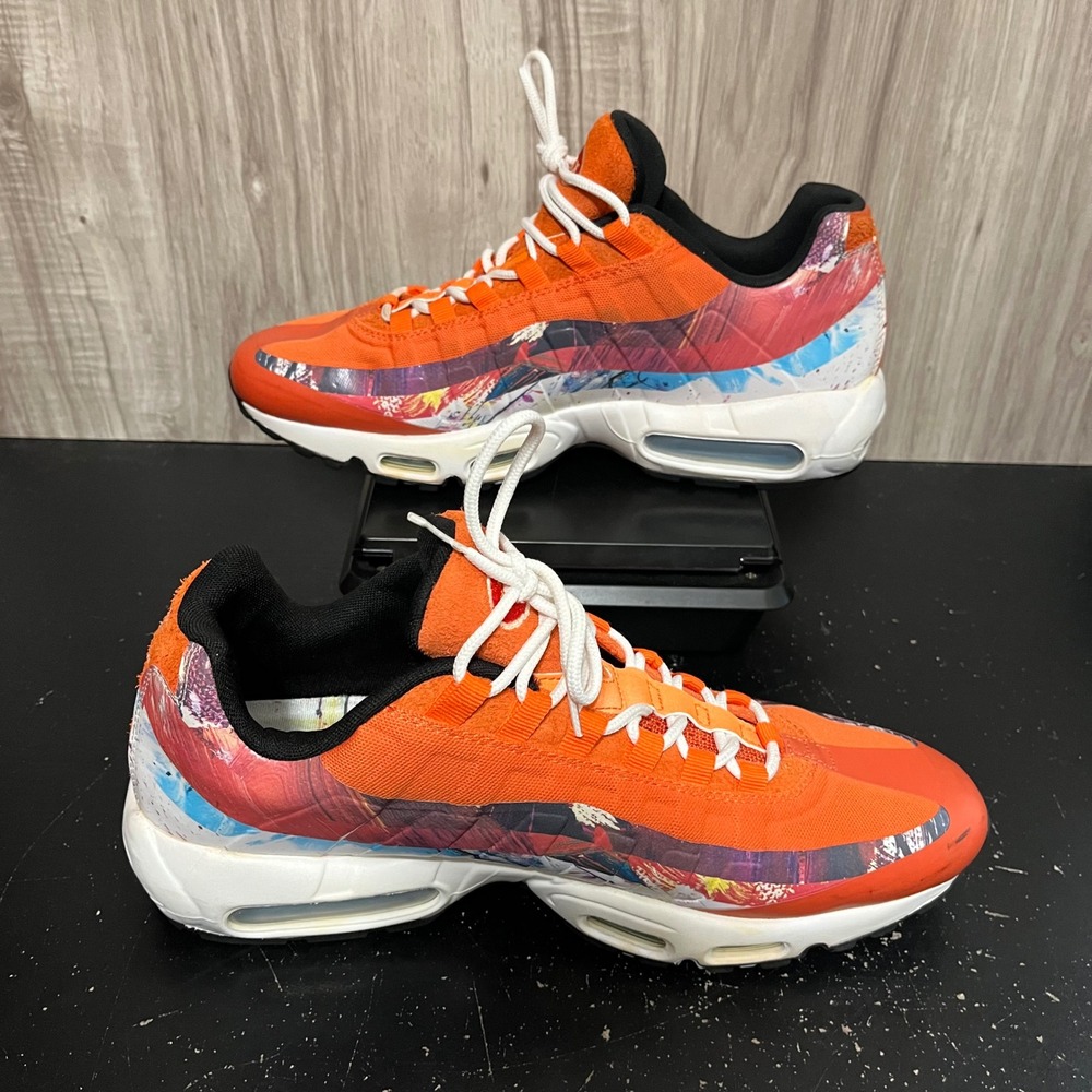 Nike Air Max 95 Dave White Fox Rabbit Pack Orange 872640-600 Mens 11 - Picture 4 of 10